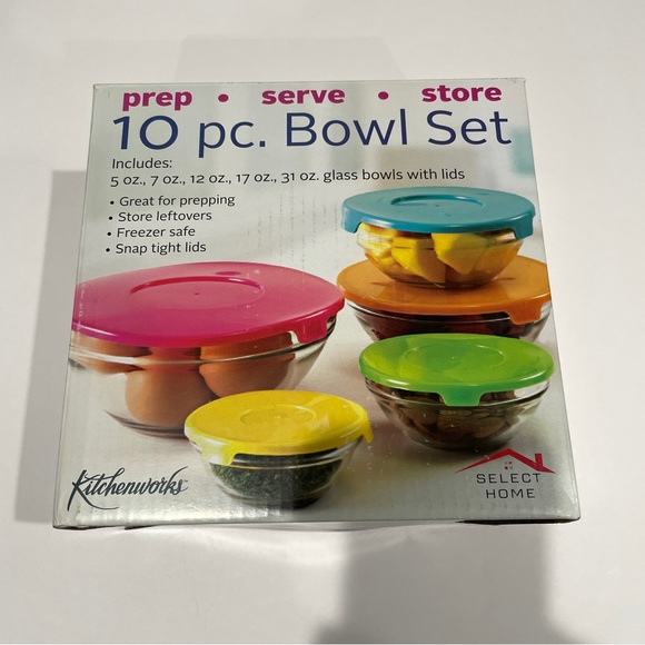 Kitchenworks Bowl set 10 pcs, NEW NEVER USED - Picture 5 of 6